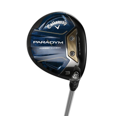 Callaway Golf Paradym Fairway Wood showing the whole sole of the club head on a white background