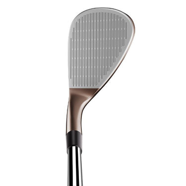 TaylorMade Hi-Toe 3 Golf Wedge - Brushed Copper at the address position on a white background