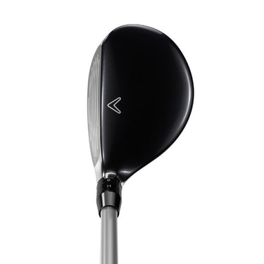 Callaway Paradym X Golf Hybrid looking down on the top of the club head on a white background