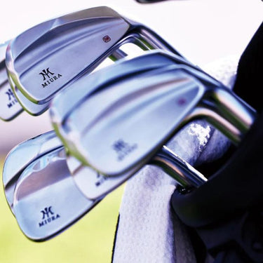 Miura KM-700 Golf Irons close up shot in Golf Bag