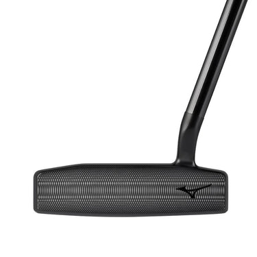 Mizuno OMOI Putter in Intense Black ION showing the face on a white background