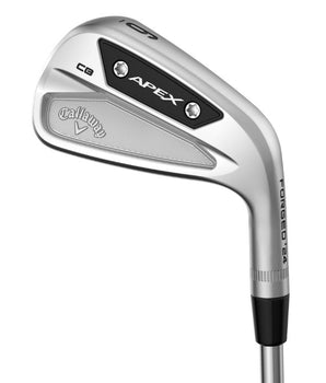 Callaway Apex CB 24 Golf Irons on a white background showing the back of the club head