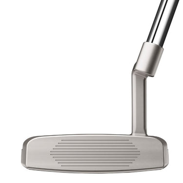 TaylorMade TP Reserve M21 L-Neck Golf Putter showing the face of the club head on a white background