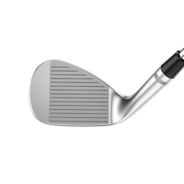 Callaway Jaws Raw Face Chrome Golf Wedges with the face of the club head visible on a white background