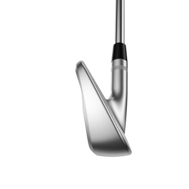 Callaway Apex CB 24 Golf Irons being shown from the toe. Showing the degree of the wedge.