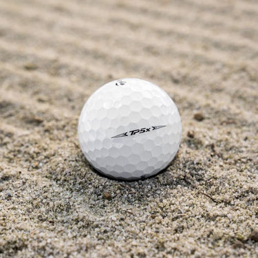 TaylorMade TP5X Golf Ball in Bunker