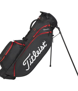 Titleist Players 4 StaDry Stand Golf Bag Black / Black / Red