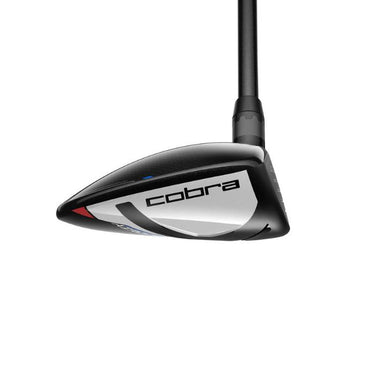 Cobra Aerojet Max Golf Fairway Wood from the angle of the toe on a white background