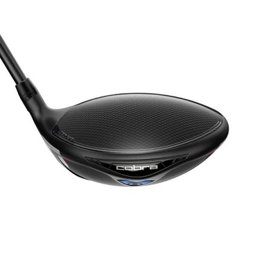 Cobra Aerojet Golf Driver looking at the club from behind the club head on a white background