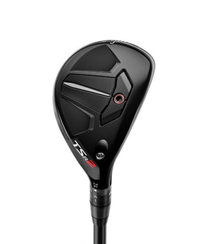 Titleist TSR2 Hybrid on a white background with the black sole showing.